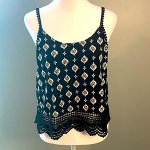 Mason + Mackenzie black and white cami shirt